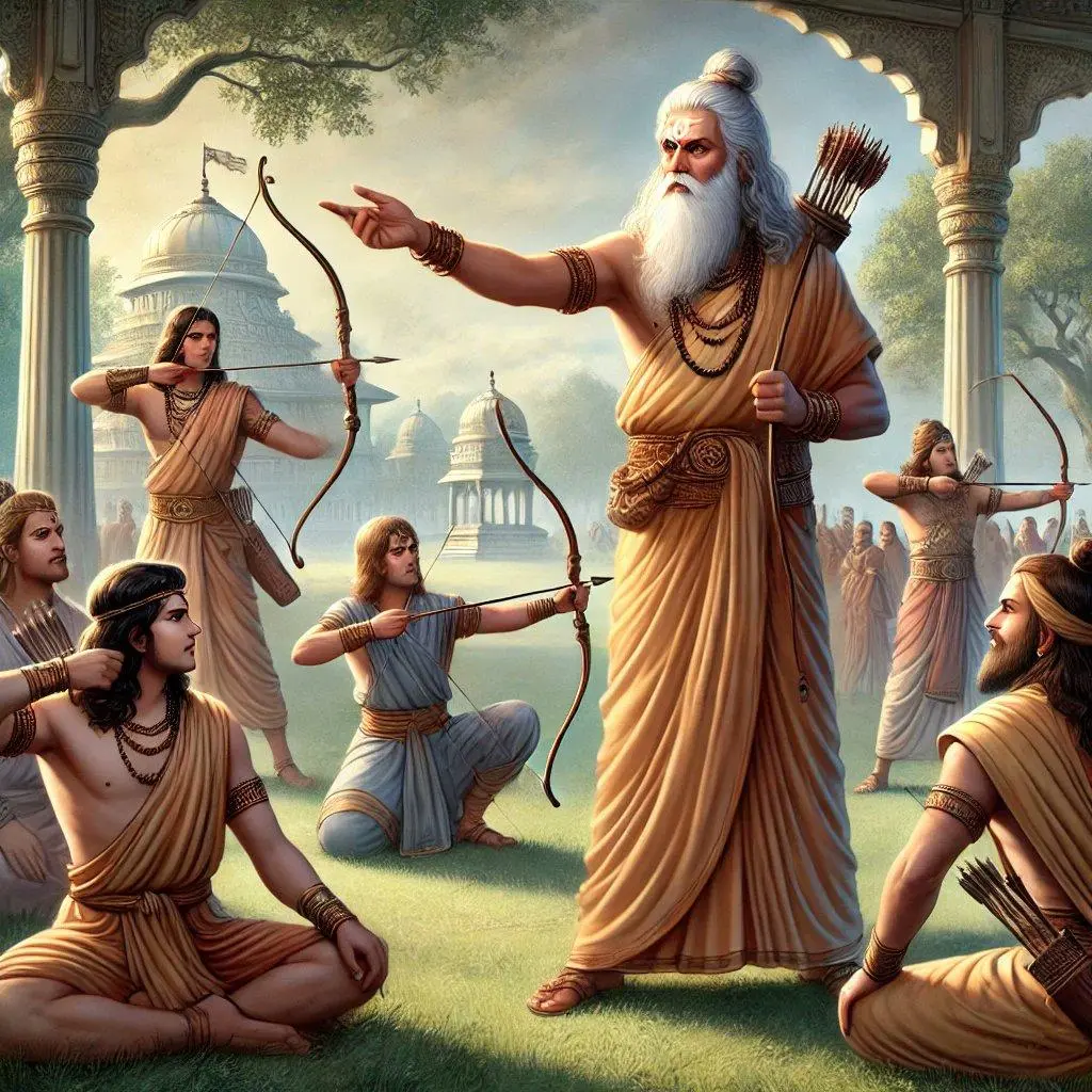 Guru Dronacharya, as gurudakshina